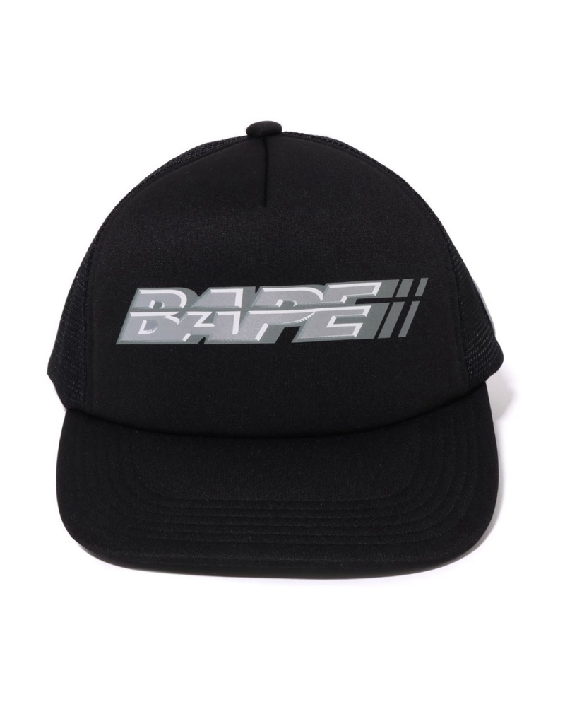 Chapeaux Bape Racer Mesh Noir Homme | OII-74975741